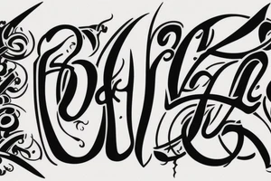Create an ambigram with the letters "Go(l)d" tattoo idea