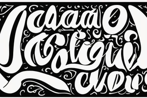 Create an ambigram with the letters "Go(l)d" tattoo idea