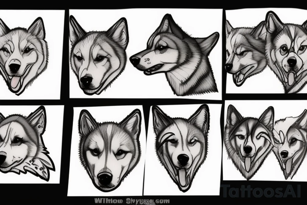 Sled dog tattoo idea