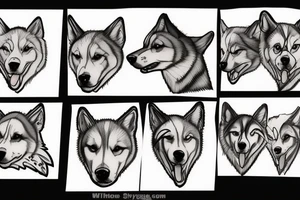 Sled dog tattoo idea