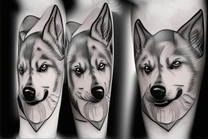 Dog sled tattoo idea