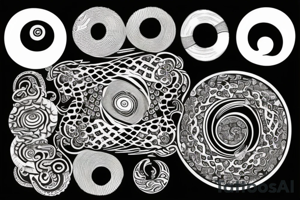 "Infinity has no beginning, no beginning can have no end"
oroboros circle
yin yang tattoo idea