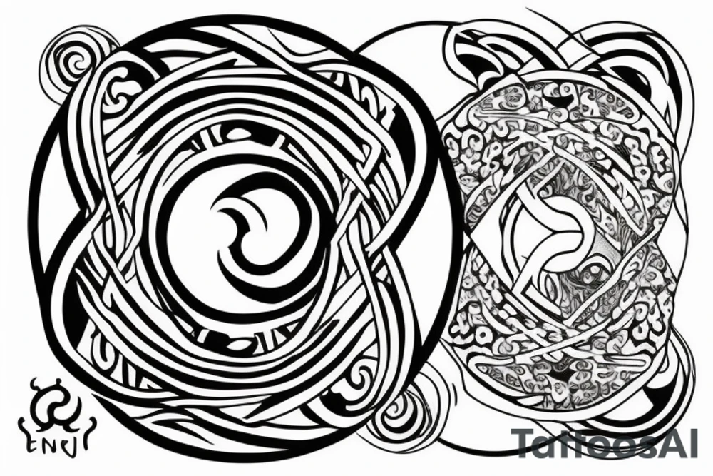 "Infinity has no beginning, no beginning can have no end"
oroboros circle
yin yang tattoo idea