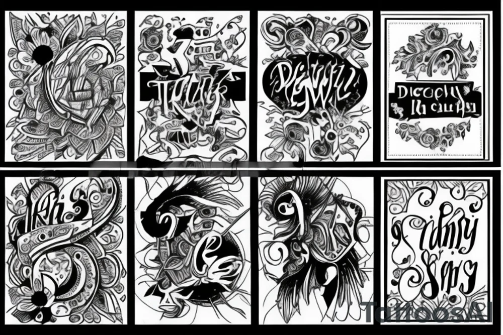 Text Dewin tattoo idea