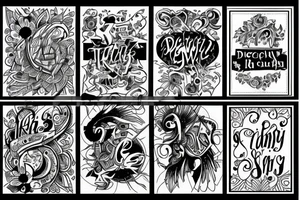 Text Dewin tattoo idea