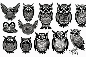 Owl crazy tattoo idea