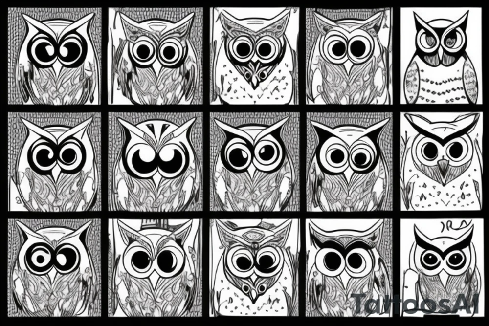 Owl crazy tattoo idea