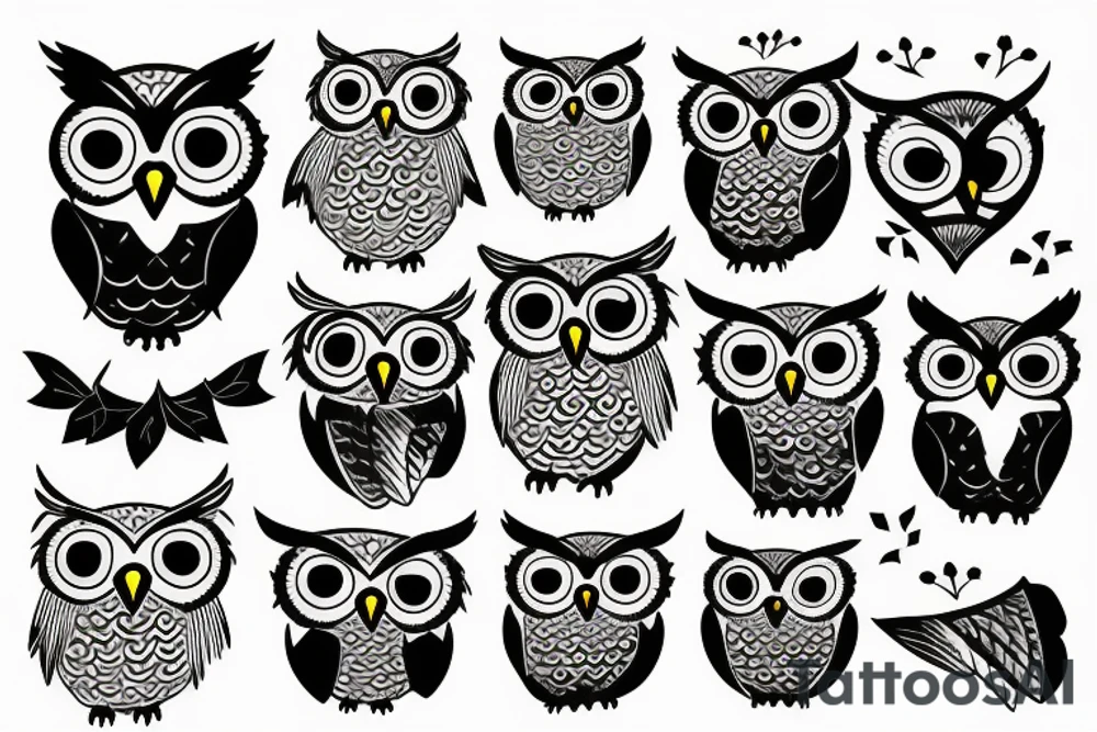 Owl crazy tattoo idea
