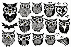 Owl crazy tattoo idea