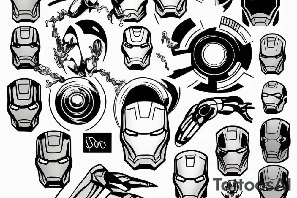 IRON MAN tattoo idea