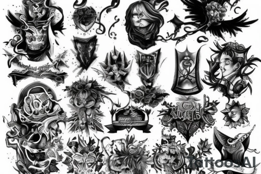 chest berserk tatto style tattoo idea