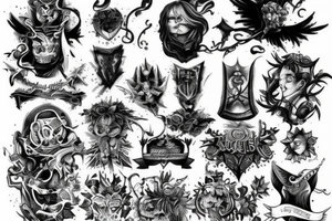chest berserk tatto style tattoo idea