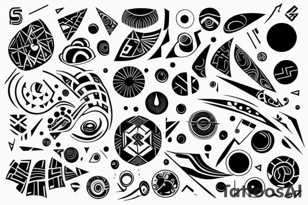 Letters М Л tattoo idea