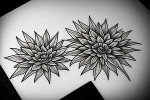 Flowers spikelets tattoo idea