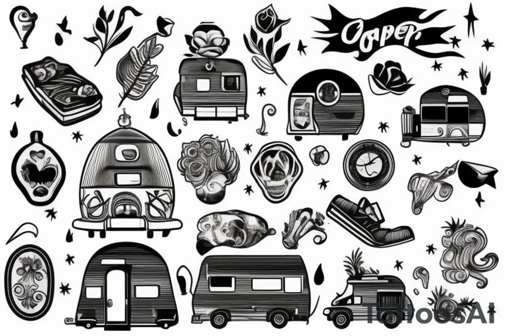 Camper tattoo idea