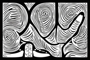 Foot prints that lead into tread marks then foot prints again. Going into a arrowhead at the top of a stairway tattoo idea