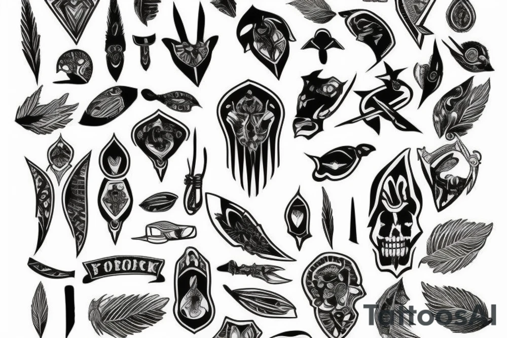 Arrowhead tattoo idea