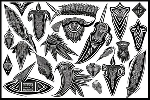 Arrowhead tattoo idea