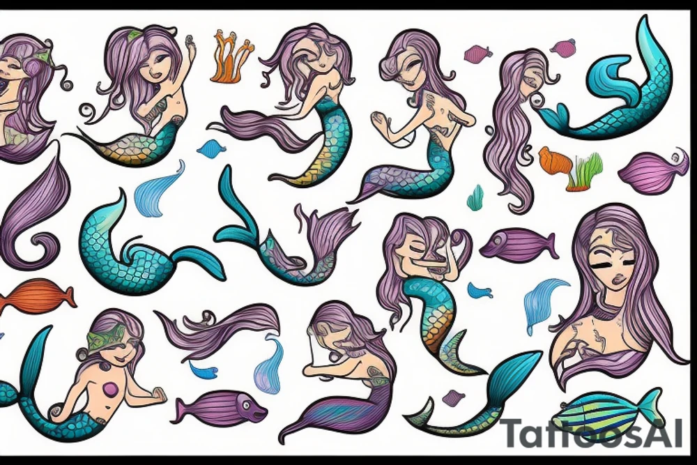 a mermaid tattoo idea