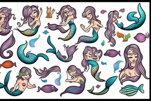 a mermaid tattoo idea