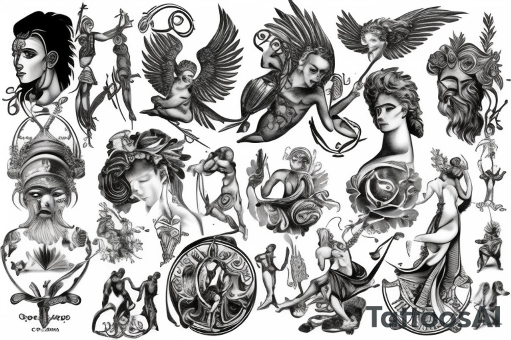 greek gods tattoo idea