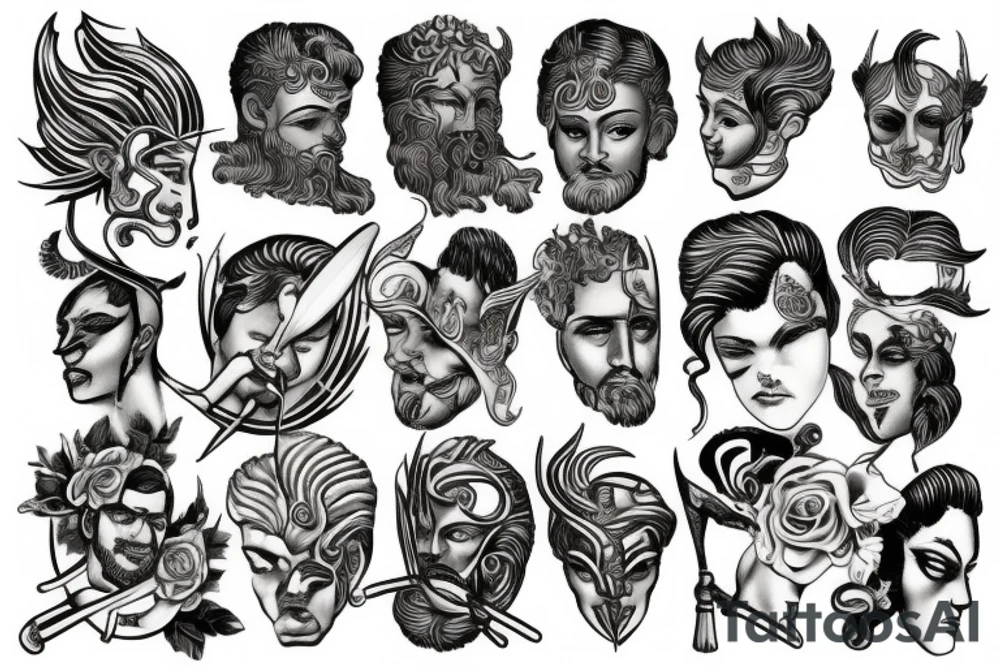 greek gods tattoo idea