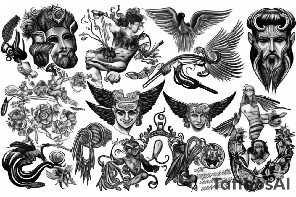 greek gods tattoo idea
