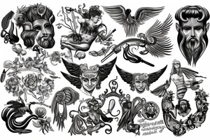 greek gods tattoo idea