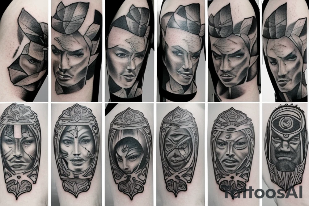A gardener, a warrior, a shepherd and a carpenter tattoo idea