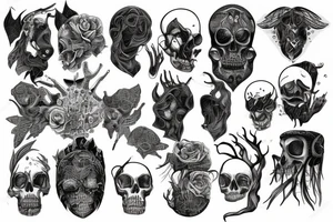 Dark, depressive, schizophrenic tattoo idea