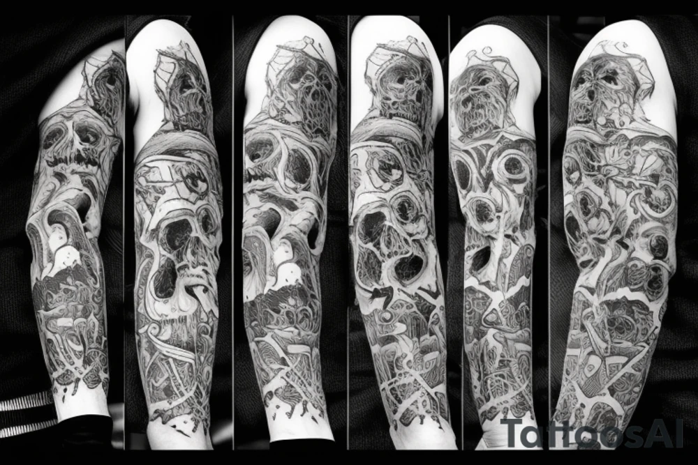 Dark, depressive, schizophrenic, macabre, sombre, sad tattoo idea