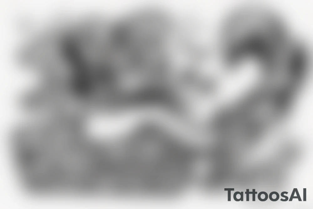 Bee dressed up like a ghost, sitting on a bench playing the piano tattoo idea