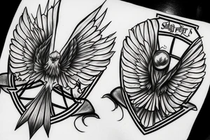 Golden snitch Harry potter tattoo idea