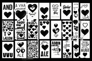 The words "and the universe said you are not alone" with a pixelated heart small tattoo idea