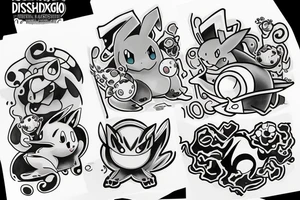 Pokemon, easy, shiggy, water, Dropbox, splash tattoo idea