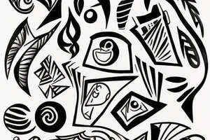 Easy, splash, flash tattoo idea