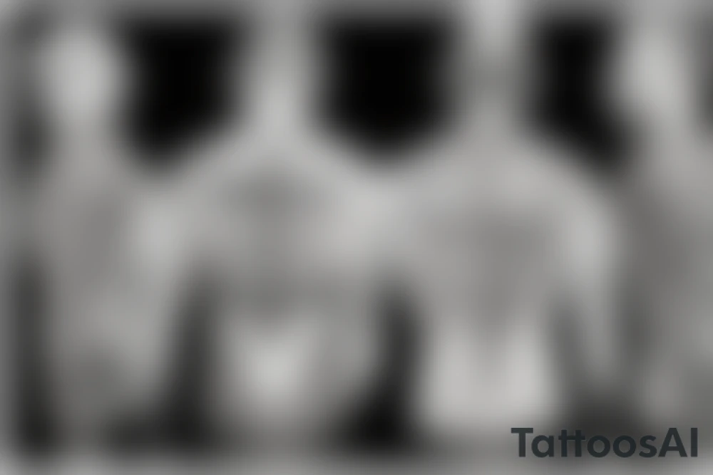 Cross, something about family. Aramean heritage and intellingence tattoo idea