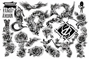 Cross, something about family and intellingence tattoo idea