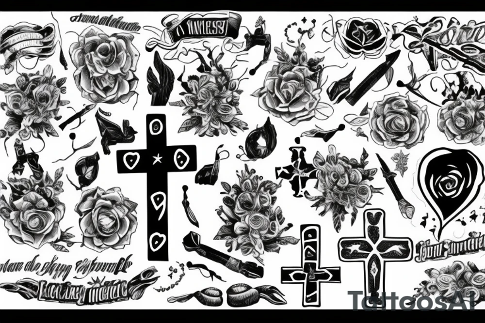 Cross, something about family and intellingence tattoo idea