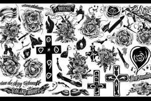 Cross, something about family and intellingence tattoo idea