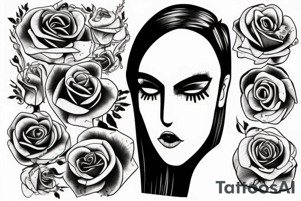 bloody rose, depressed, all alone, lost at sea tattoo idea bloody rose, depressed, all alone, lost at sea tattoo idea