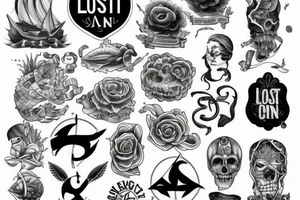 lost at sea tattoo idea