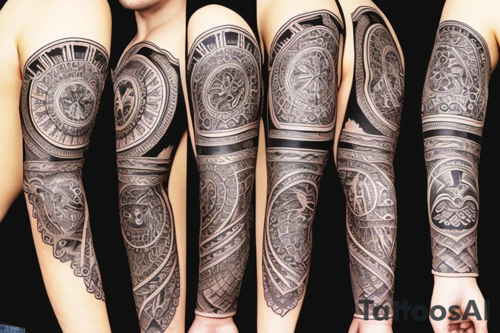 Occult sleeve tattoo idea