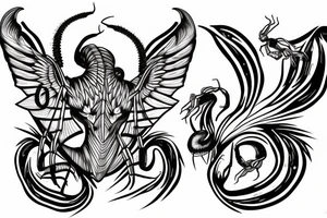 Scorpion wings tattoo idea
