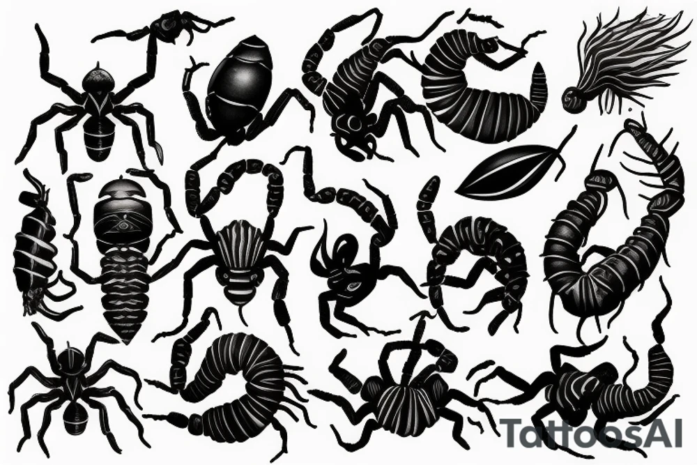 Scorpion wings tattoo idea
