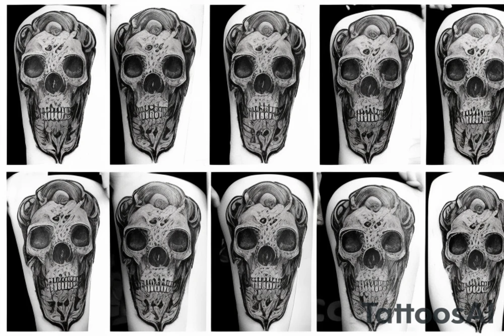 Kicker, skull lion tattoo idea