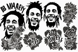 Bob marley one love tattoo idea