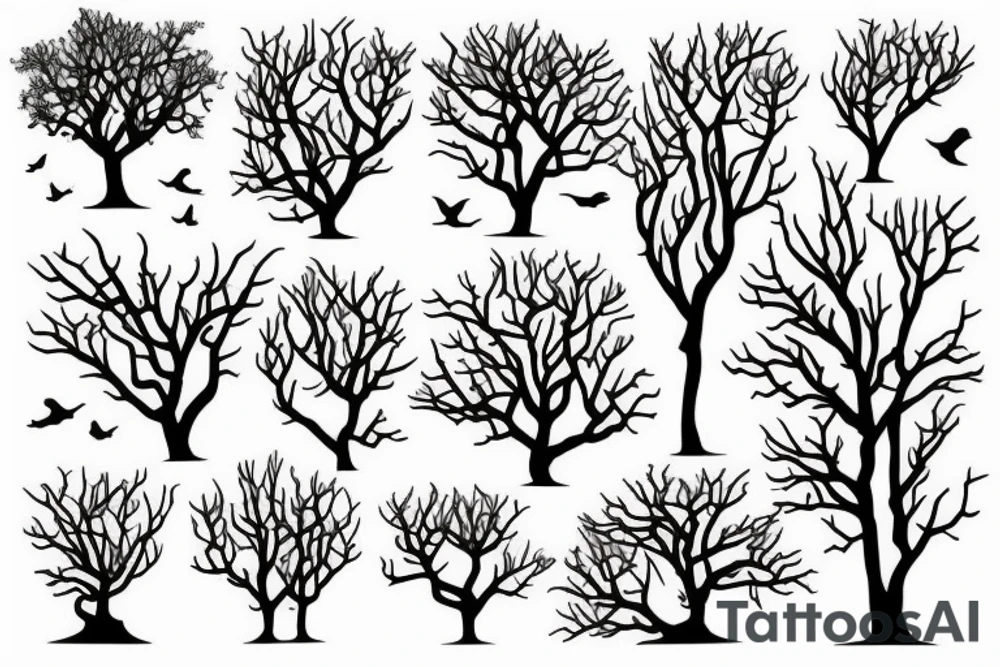 a tree with roots tattoo idea