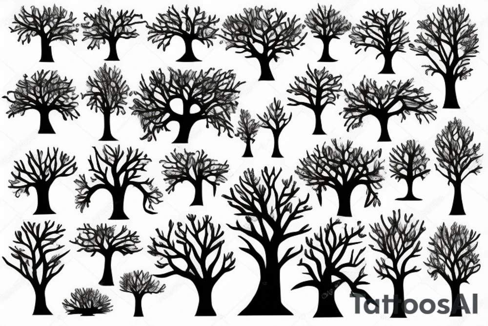 a tree with roots tattoo idea