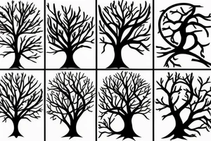 a tree with roots tattoo idea
